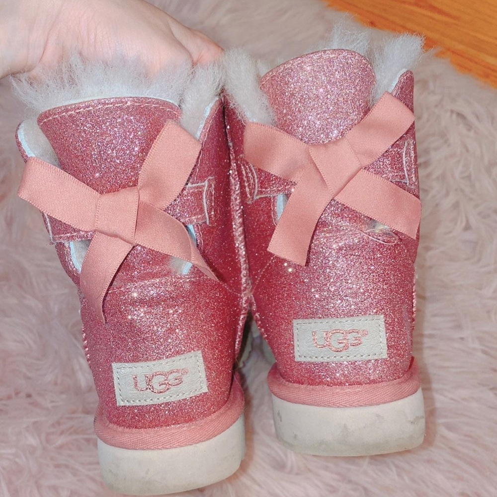 Pink sparkly Uggs